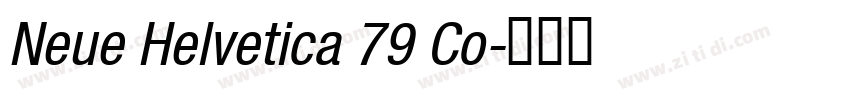 Neue Helvetica 79 Co字体转换